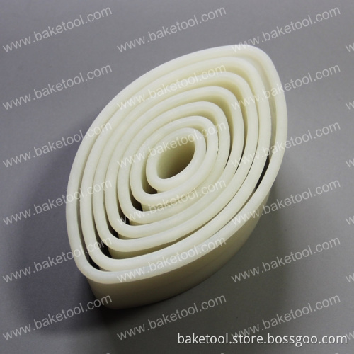 New 7pcs leaves shaped nylon cake fondant cutters/mold set